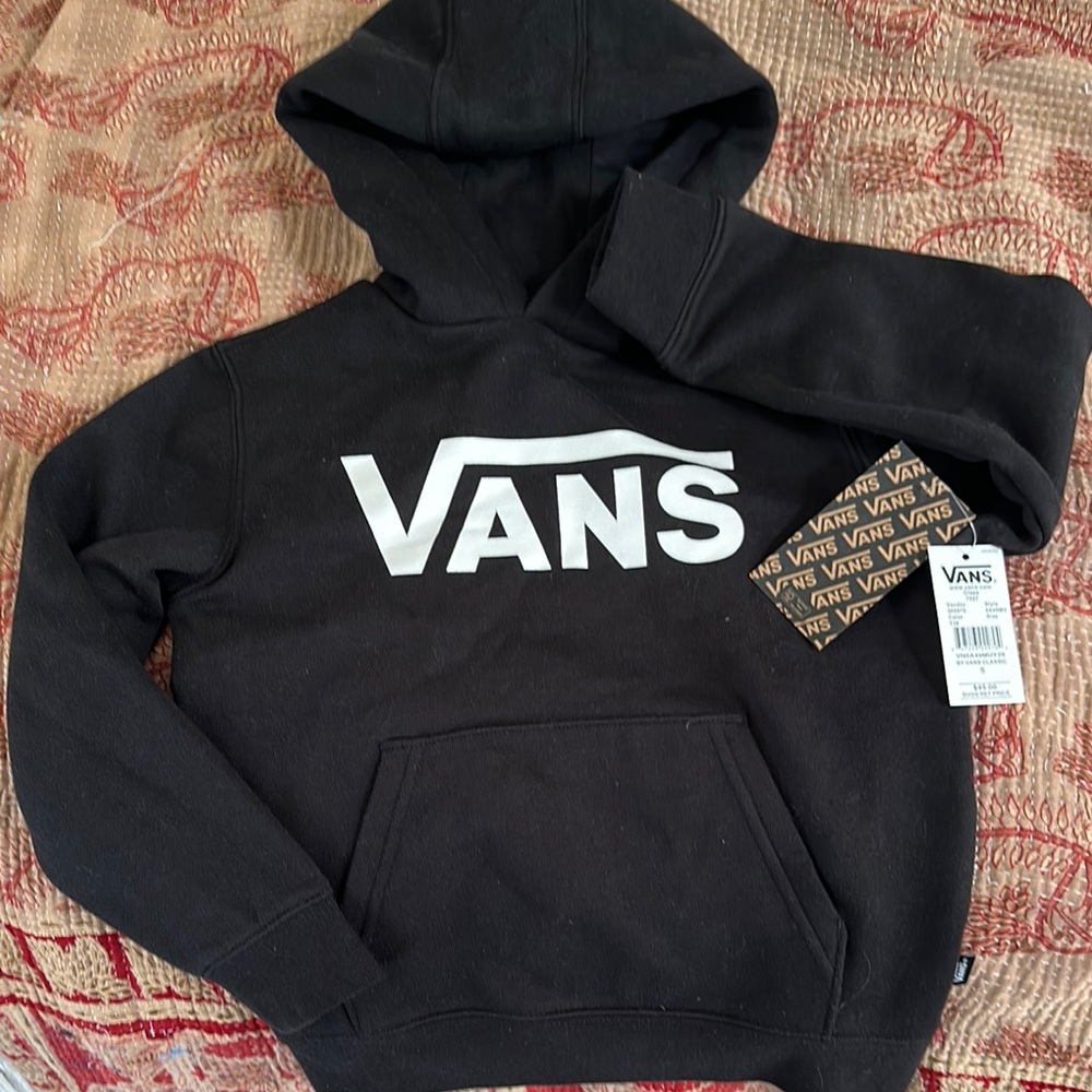 Vans Men's Black Hoodie Sweater